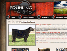 Tablet Screenshot of fruhlingfarms.com